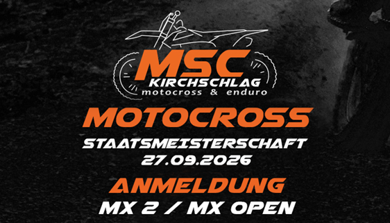 Anmeldung MX2 und Open